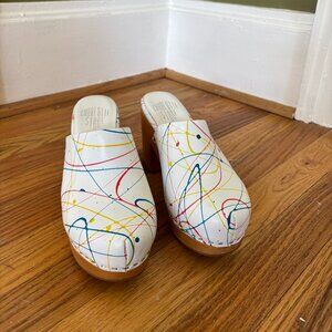 Charlotte Stone Paint Splatter Clogs Marlo